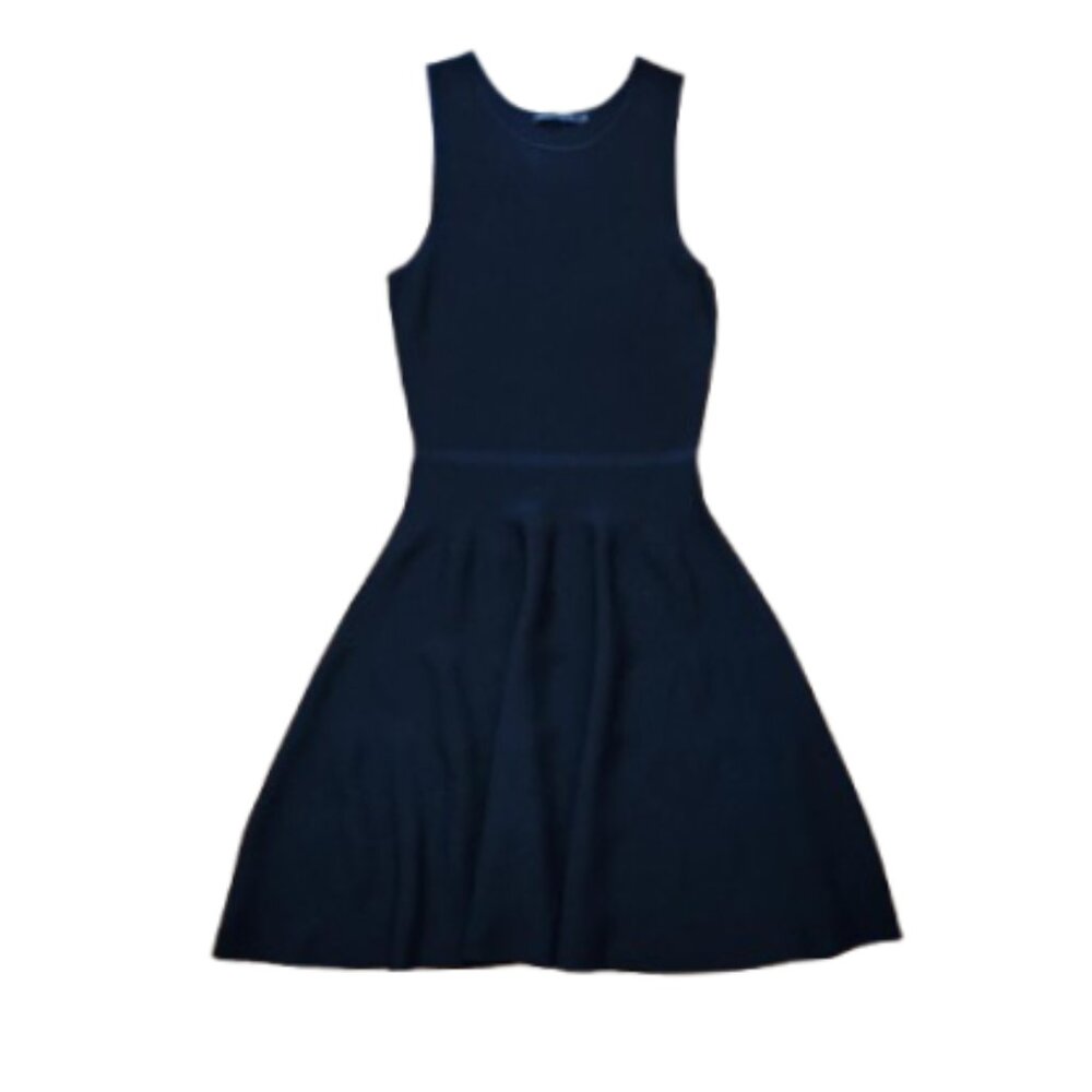 LBD black sleeveless fit & flare dress